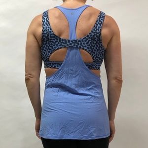 lululemon layered tank with attached bra